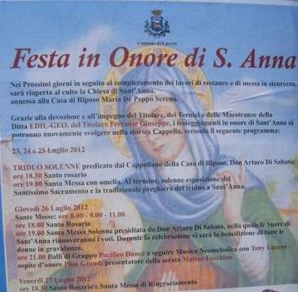 Festa di Sant'anna Edil Geo di Giuseppe Ferrante